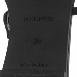 Hermes Black Rubber Chaine D'Ancre Rivage Slide Sandals Size 39 For Women 18 Hermes Black Rubber Chaine D'Ancre Rivage Slide Sandals Size 39 For Women -Deals Hermes Store luxury women hermes used shoes p600473 009