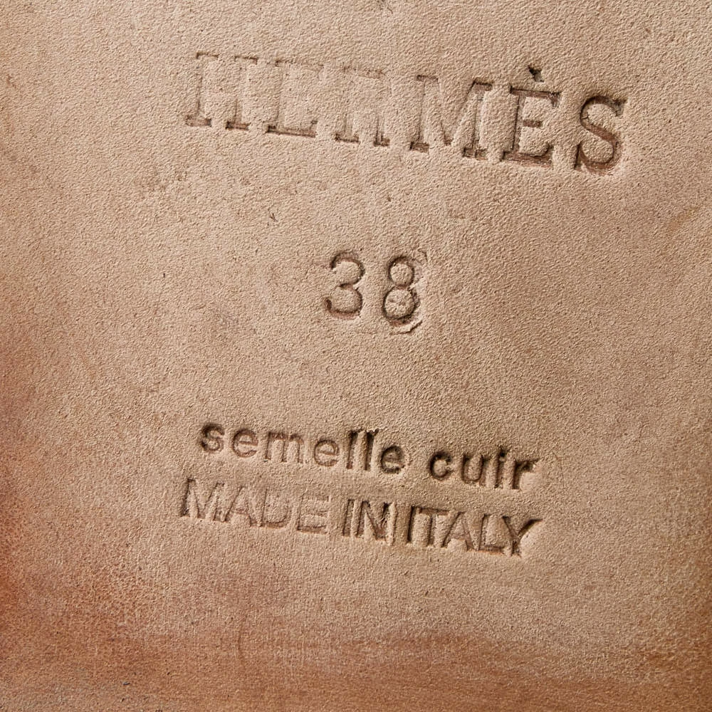 Hermes Brown Leather Kelly Knee Length Boots Size 38 For Women 10 Hermes Brown Leather Kelly Knee Length Boots Size 38 For Women - Image 8