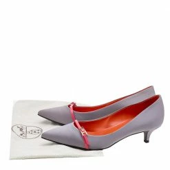 Hermes Grey Satin Lauren Pumps Size 37 For Women -Deals Hermes Store luxury women hermes used shoes p605102 001