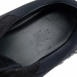 Hermes Black/Navy Blue Suede And Neoprene Bouncing Sneakers Size 38 For Women -Deals Hermes Store luxury women hermes used shoes p605811 001