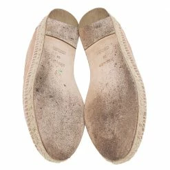 Hermes Pale Pink Suede Trip Espadrille Flats Size 39 For Women -Deals Hermes Store luxury women hermes used shoes p607950 008