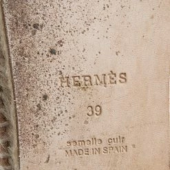 Hermes Pale Pink Suede Trip Espadrille Flats Size 39 For Women -Deals Hermes Store luxury women hermes used shoes p607950 009