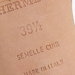 Hermes Hermès Black Leather Oasis Slide Sandals Size 39.5 For Women -Deals Hermes Store luxury women hermes used shoes p610143 009