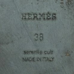 Hermes Gold Leather Oran Flat Sandals Size 38 For Women -Deals Hermes Store luxury women hermes used shoes p610160 004