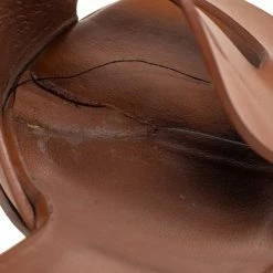 Hermes Brown Leather Mona Slide Sandals Size 38 For Women 18 Hermes Brown Leather Mona Slide Sandals Size 38 For Women -Deals Hermes Store luxury women hermes used shoes p610630 007