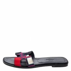 Hermes Multicolor Canvas Oran Sandals Size 36.5 For Women 12 Hermes Multicolor Canvas Oran Sandals Size 36.5 For Women -Deals Hermes Store luxury women hermes used shoes p611602 002