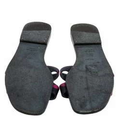 Hermes Multicolor Canvas Oran Sandals Size 36.5 For Women 16 Hermes Multicolor Canvas Oran Sandals Size 36.5 For Women -Deals Hermes Store luxury women hermes used shoes p611602 003