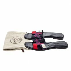 Hermes Multicolor Canvas Oran Sandals Size 36.5 For Women 19 Hermes Multicolor Canvas Oran Sandals Size 36.5 For Women -Deals Hermes Store luxury women hermes used shoes p611602 009