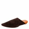 Hermes Hermès Brown Suede Pointed Toe Mule Size 39 For Women
