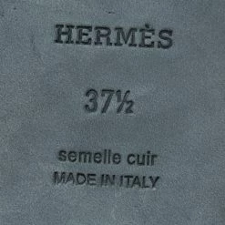 Hermes Pink Lizard Leather Oran Flats Size 37.5 For Women -Deals Hermes Store luxury women hermes used shoes p614314 010