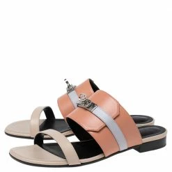 Hermes Multicolor Leather Avenue Flats Size 37 For Women -Deals Hermes Store luxury women hermes used shoes p614513 008