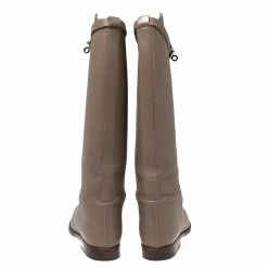 Hermes Light Brown Leather Jumping Boots Size 37 For Women -Deals Hermes Store luxury women hermes used shoes p616416 003