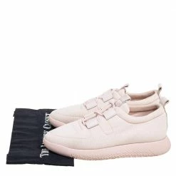 Hermes Light Pink Mesh Team Slip-On Sneakers Size 39 For Women -Deals Hermes Store luxury women hermes used shoes p617737 001