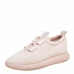 Hermes Light Pink Mesh Team Slip-On Sneakers Size 39 For Women