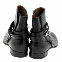 Hermes Hermès Black Leather Neo Ankle Length Boots Size 40 For Women -Deals Hermes Store luxury women hermes used shoes p617762 003