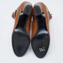 Hermes Brown Leather Joueuse Ankle Boots Size 37.5 For Women 16 Hermes Brown Leather Joueuse Ankle Boots Size 37.5 For Women -Deals Hermes Store luxury women hermes used shoes p621994 002