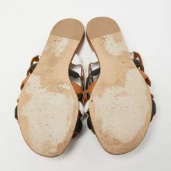 Hermes Multicolor Leather Thalassa Flats Size 37 For Women -Deals Hermes Store luxury women hermes used shoes p623153 003