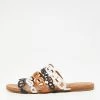 Hermes Multicolor Leather Thalassa Flats Size 37 For Women