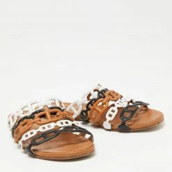 Hermes Multicolor Leather Thalassa Flats Size 37 For Women -Deals Hermes Store luxury women hermes used shoes p623153 007