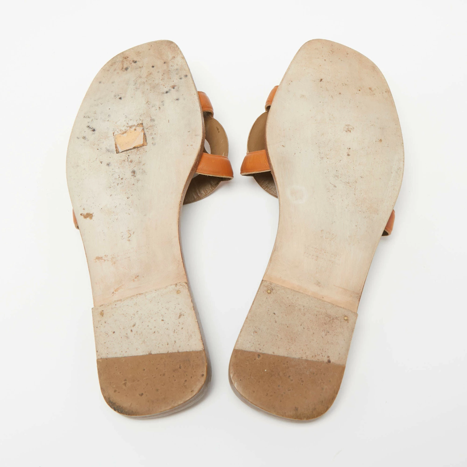 Hermes Brown Leather Aloha Sandals Size 38.5 For Women 8 Hermes Brown Leather Aloha Sandals Size 38.5 For Women - Image 6