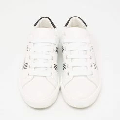 Hermes White Leather Avantage Low Top Sneakers Size 37.5 For Women -Deals Hermes Store luxury women hermes used shoes p635645 005