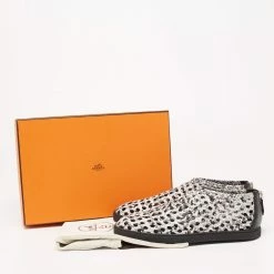 Hermes Tricolor Woven Leather Oxygene Low Top Sneakers Size 39 For Women -Deals Hermes Store luxury women hermes used shoes p641239 001