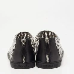 Hermes Tricolor Woven Leather Oxygene Low Top Sneakers Size 39 For Women -Deals Hermes Store luxury women hermes used shoes p641239 006