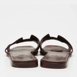 Hermes Burgundy Leather Oran Sandals Size 36.5 For Women 15 Hermes Burgundy Leather Oran Sandals Size 36.5 For Women -Deals Hermes Store luxury women hermes used shoes p647925 006