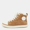 Hermes Brown/White Suede And Leather Sneakers Size 37.5 For Women -Deals Hermes Store luxury women hermes used shoes p648243 003