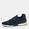 Hermes Black/Navy Blue Neoprene And Leather Run Sneakers Size 39 For Women -Deals Hermes Store luxury women hermes used shoes p649362 001