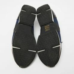 Hermes Black/Navy Blue Neoprene And Leather Run Sneakers Size 39 For Women -Deals Hermes Store luxury women hermes used shoes p649362 004