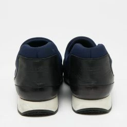 Hermes Black/Navy Blue Neoprene And Leather Run Sneakers Size 39 For Women -Deals Hermes Store luxury women hermes used shoes p649362 007