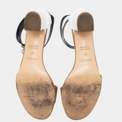 Hermes Tricolor Leather Manege Ankle Wrap Sandals Size For Women -Deals Hermes Store luxury women hermes used shoes p649402 003