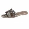 Hermes Python Oran Box Sandals Size 37.5 For Women -Deals Hermes Store luxury women hermes used shoes p6501 001