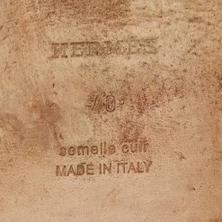 Hermes Black Croc Embossed Leather Oran Flat Slides Size 40 For Women -Deals Hermes Store luxury women hermes used shoes p652124 003