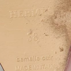 Hermes Hermès Burgundy Patent Leather Legend Ankle-Strap Sandals Size 38 For Women -Deals Hermes Store luxury women hermes used shoes p653130 003