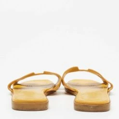 Hermes Hermès Yellow Leather Oran Flat Sandals Size 36 For Women -Deals Hermes Store luxury women hermes used shoes p653602 1654669438 006
