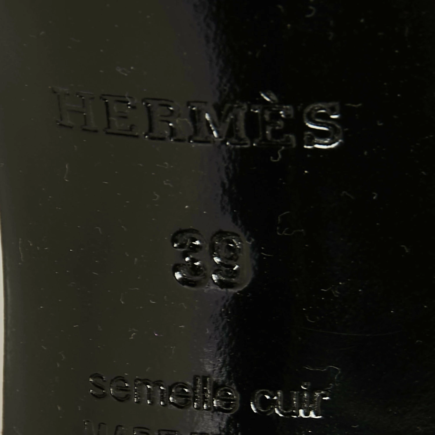 Hermes Metallic Gold Leather Peep Toe Platform Sandals Size 39 For Women 10 Hermes Metallic Gold Leather Peep Toe Platform Sandals Size 39 For Women - Image 8