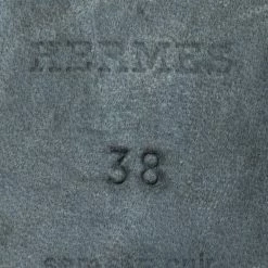 Hermes Hermès Black Studded Leather Oasis Slide Sandals Size 38 For Women -Deals Hermes Store luxury women hermes used shoes p657305 005