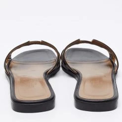 Hermes Black Leather Oran Flats Size 37 For Women -Deals Hermes Store luxury women hermes used shoes p658146 008