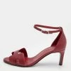Hermes Red Leather Premiere Ankle Strap Sandals Size 37 For Women -Deals Hermes Store luxury women hermes used shoes p659511 002