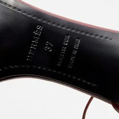 Hermes Red Leather Premiere Ankle Strap Sandals Size 37 For Women -Deals Hermes Store luxury women hermes used shoes p659511 008