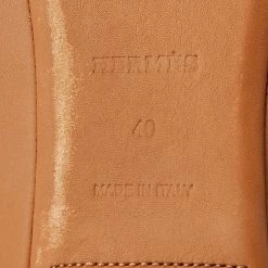 Hermes Brown Leather Liberty Ballet Flats Size 40 For Women -Deals Hermes Store luxury women hermes used shoes p659580 001