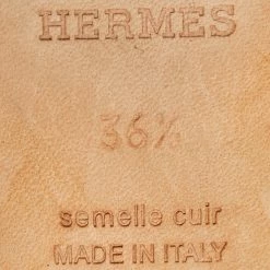 Hermes Black Leather Oasis Sandals Size 36.5 For Women -Deals Hermes Store luxury women hermes used shoes p663807 003