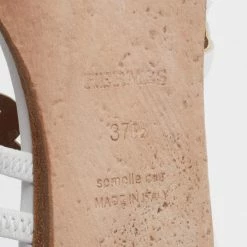 Hermes White Leather Thalassa Flat Slide Sandals Size 37.5 For Women -Deals Hermes Store luxury women hermes used shoes p664334 009