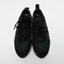 Hermes Navy Blue Suede And Leather Lace Up Sneakers Size 37 For Women -Deals Hermes Store luxury women hermes used shoes p665254 006