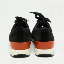 Hermes Navy Blue Suede And Leather Lace Up Sneakers Size 37 For Women -Deals Hermes Store luxury women hermes used shoes p665254 007