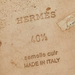 Hermes Orange Patent Leather Perforated Oran Flats Size 40.5 For Women -Deals Hermes Store luxury women hermes used shoes p666868 003