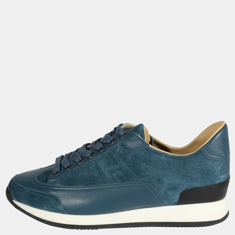 Hermes Blue Veau Velours Sneaker EU 39 For Women 3 Hermes Blue Veau Velours Sneaker EU 39 For Women