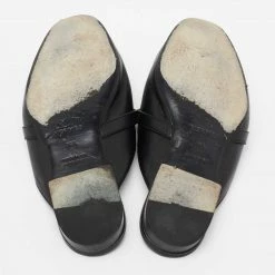 Hermes Black Leather Oz Mule Sandals Size 36.5 For Women -Deals Hermes Store luxury women hermes used shoes p668173 007
